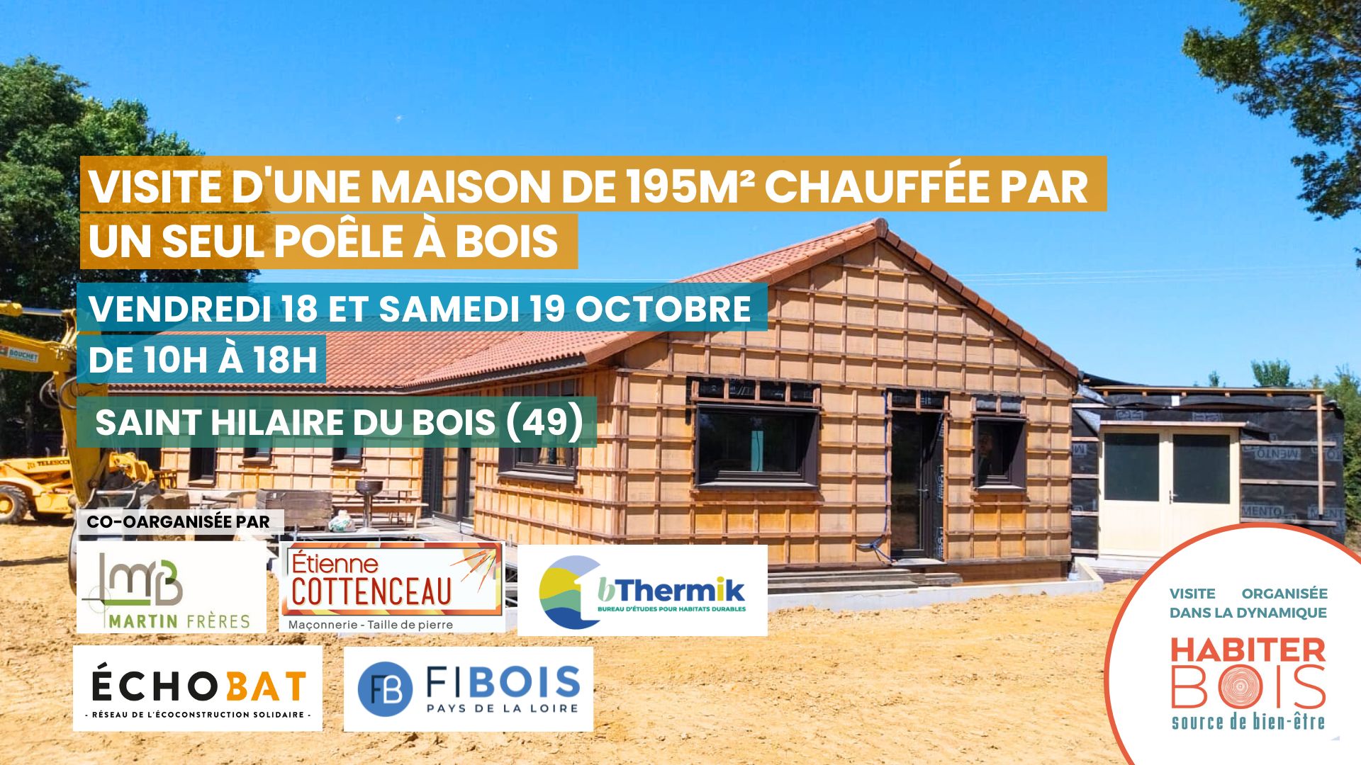 Visite d'une maison de 195m² chauffée par un seul poêle à bois